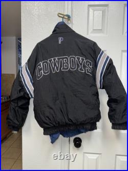 Vintage 90s NFL Experience Pro Player Dallas Cowboys Reversible Puffer Jacket