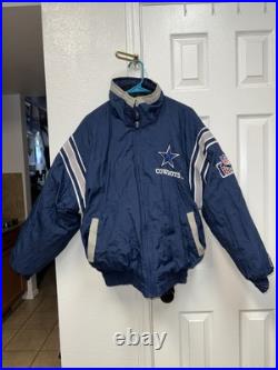 Vintage 90s NFL Experience Pro Player Dallas Cowboys Reversible Puffer Jacket