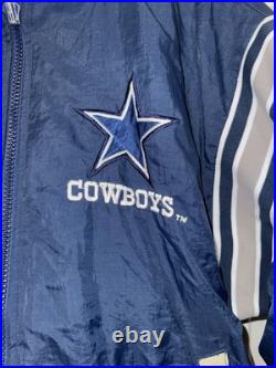 Vintage 90s NFL Experience Pro Player Dallas Cowboys Reversible Puffer Jacket