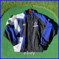 Vintage 90s NFL Pro Line Apex Dallas Cowboys Big Star Full Zip Jacket Sz Large
