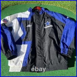 Vintage 90s NFL Pro Line Apex Dallas Cowboys Big Star Full Zip Jacket Sz Large Vintage 90s NFL Pro Line Apex Dallas Cowboys Big Star Full Zip Jacket Sz Large