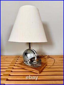 Vintage 90s Riddell Dallas Cowboys Helmet NFL Football Team Man Cave Table Lamp