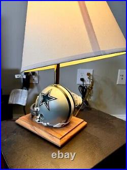 Vintage 90s Riddell Dallas Cowboys Helmet NFL Football Team Man Cave Table Lamp