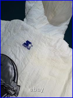 Vintage 90s Starter NFL Dallas Cowboys 1/2 Zip Pullover Hooded Jacket Size XL