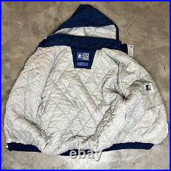 Vintage 90s Starter NFL Dallas Cowboys Size XL Full Zip Hooded Jacket