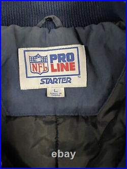 Vintage 90s Starter NFL Pro Line Dallas Cowboys Pullover Winter Puffer Jacket L Vintage 90s Starter NFL Pro Line Dallas Cowboys Pullover Winter Puffer Jacket L