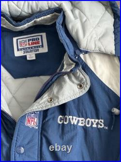Vintage 90s Starter Pro Line Dallas Cowboys Jacket Men's Size Large