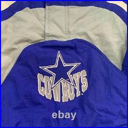 Vintage Apex One Dallas Cowboys Jacket Mens Large Multicolor Coat Pro Line NFL