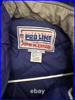 Vintage Apex One Proline Dallas Cowboys Pullover Hooded Coat Jacket Sz Medium