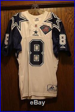 Vintage Apex Troy Aikman Dallas Cowboys 1994 NFL 75th Ann. Double Star Jersey