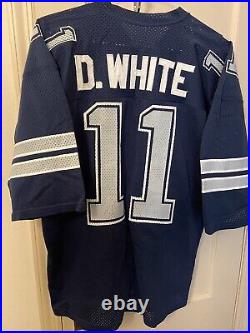Vintage Authentic Medalist Sand Knit Danny White Dallas Cowboys Jersey Size XXL