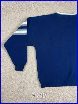 Vintage Barrrel II Pullover Sweater Mens XL USA Crewneck NFL Dallas Cowboys Blue