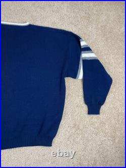 Vintage Barrrel II Pullover Sweater Mens XL USA Crewneck NFL Dallas Cowboys Blue