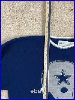 Vintage Barrrel II Pullover Sweater Mens XL USA Crewneck NFL Dallas Cowboys Blue