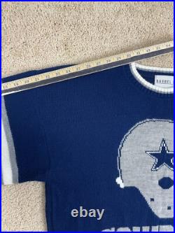 Vintage Barrrel II Pullover Sweater Mens XL USA Crewneck NFL Dallas Cowboys Blue