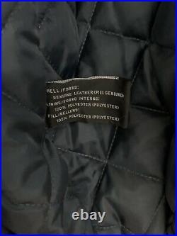 Vintage Black/Blue NFL Dallas Cowboys Pro Player Leather Jacket Men's Large
