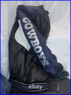 Vintage Carl Banks Dallas Cowboys 100% Leather Bomber Jacket Size LG- Nice Vintage Carl Banks Dallas Cowboys 100% Leather Bomber Jacket Size LG- Nice