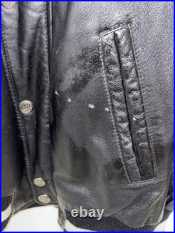 Vintage Carl Banks G-III LEATHER NFL Dallas Cowboys Coat Jacket L logo spellout