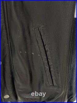 Vintage Carl Banks G-III LEATHER NFL Dallas Cowboys Coat Jacket L logo spellout