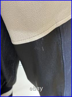 Vintage Carl Banks G-III LEATHER NFL Dallas Cowboys Coat Jacket L logo spellout