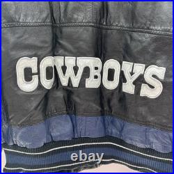 Vintage Carl Banks G-III LEATHER NFL Dallas Cowboys Coat Jacket XL Mint Conditio