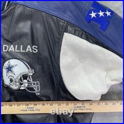 Vintage Carl Banks G-III LEATHER NFL Dallas Cowboys Coat Jacket XL logo spellout Vintage Carl Banks G-III LEATHER NFL Dallas Cowboys Coat Jacket XL logo spellout