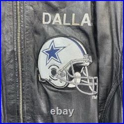 Vintage Carl Banks G-III LEATHER NFL Dallas Cowboys Coat Jacket XL logo spellout Vintage Carl Banks G-III LEATHER NFL Dallas Cowboys Coat Jacket XL logo spellout