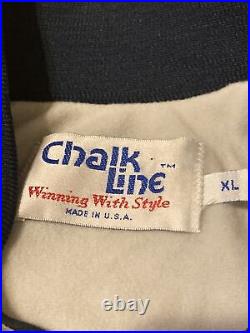 Vintage Chalk Line Dallas Cowboys Bomber Satin Jacket Adult XL NFL Football