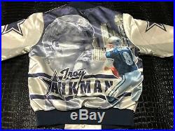 Vintage Chalk Line NFL Troy Aikman Dallas Cowboys Fanimation Jacket Mens Size S