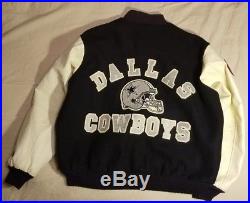 Vintage DALLAS COWBOYS Varsity Style Jacket from CHALK LINE Adult Size ...