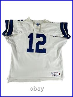 Vintage Dallas Cowboys #12 Roger Staubach Throwback Jersey XL White #4127