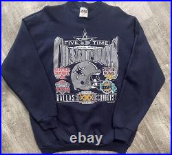 Vintage Dallas Cowboys 1995 Super Bowl Tultex Crewneck Sweatshirt XL