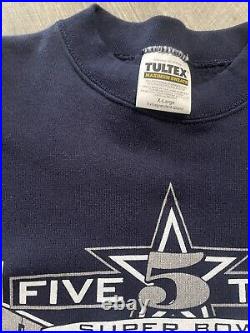 Vintage Dallas Cowboys 1995 Super Bowl Tultex Crewneck Sweatshirt XL