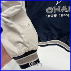 Vintage Dallas Cowboys 5 X's Super Bowl Varsity Bomber Jacket NFL Men Large
