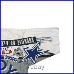 Vintage Dallas Cowboys AOP T-Shirt Mens 2XL 1993 Super Bowl XXVII Champions