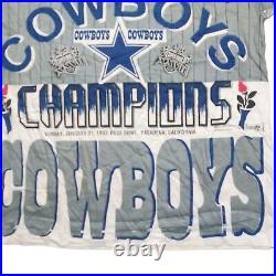 Vintage Dallas Cowboys AOP T-Shirt Mens 2XL 1993 Super Bowl XXVII Champions