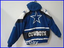 Vintage Dallas Cowboys Apex One Pro Line Puffer Winter Coat Jacket Large