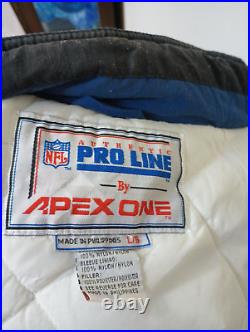 Vintage Dallas Cowboys Apex One Pro Line Puffer Winter Coat Jacket Large
