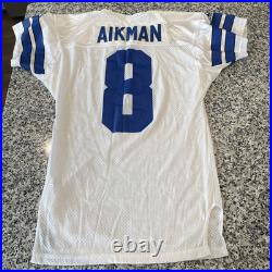 Vintage Dallas Cowboys Apex One Troy Aikman Game Cut Jersey Locker Room M USA NF Vintage Dallas Cowboys Apex One Troy Aikman Game Cut Jersey Locker Room M USA NF