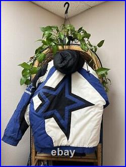 Vintage Dallas Cowboys Apex Parka Jacket 90s L