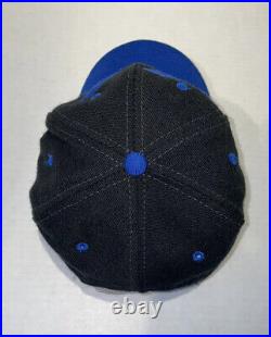 Vintage Dallas Cowboys Black & Blue Shark Tooth 90s Logo 7 Athletic Snapback Hat