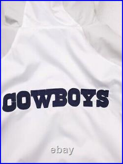 Vintage Dallas Cowboys Coat Mens Extra Large Blue Gray Reebok Fleece Line Jacket