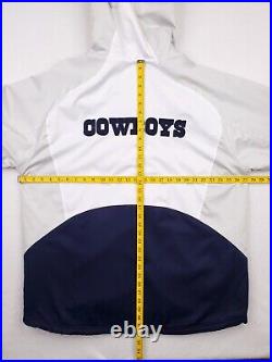 Vintage Dallas Cowboys Coat Mens Extra Large Blue Gray Reebok Fleece Line Jacket