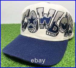 Vintage Dallas Cowboys Drew Pearson Graffiti NFL Pro Shop Snapback Hat (RARE!)