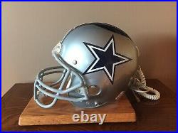 Vintage Dallas Cowboys Full Size Helmet NFL Draft Day Phone 1990s Nardi Riddell