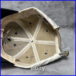 Vintage Dallas Cowboys Hat Cap White Leather Logo Athletic Strap Back NFL