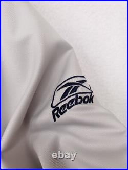 Vintage Dallas Cowboys Jacket Mens Extra Large Blue Gray Reebok Fleece Line Coat