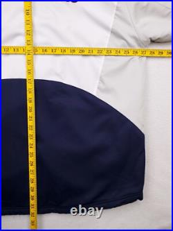 Vintage Dallas Cowboys Jacket Mens Extra Large Blue Gray Reebok Fleece Line Coat
