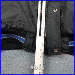 Vintage Dallas Cowboys Jacket Mens Large Black NFL Football Starter Hooded 90s