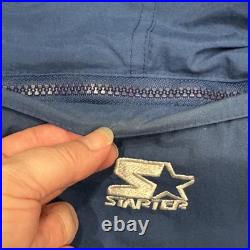 Vintage Dallas Cowboys Jacket Mens Large Blue Black NFL Football Starter 90s
